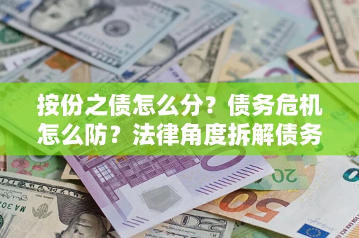 武汉按份之债怎么分？债务危机怎么防？法律角度拆解债务分配与风险自保指南