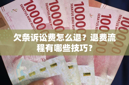 武汉欠条诉讼费怎么退？退费流程有哪些技巧？