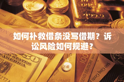 武汉如何补救借条没写借期？诉讼风险如何规避？