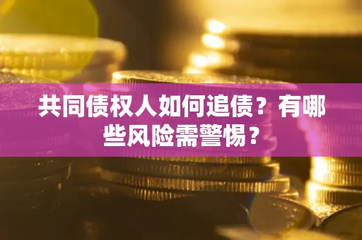 武汉共同债权人如何追债？有哪些风险需警惕？
