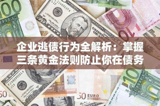 武汉企业逃债行为全解析：掌握三条黄金法则防止你在债务乱局中“踩雷”