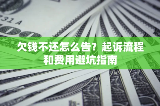 武汉欠钱不还怎么告?起诉流程和费用避坑指南 武汉欠钱不还怎么告?起诉流程和费用避坑指南