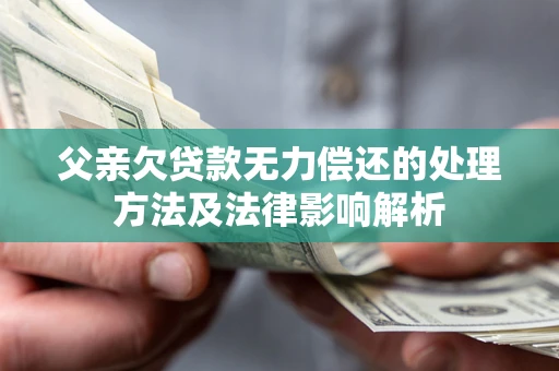 武汉父亲欠贷款无力偿还的处理方法及法律影响解析