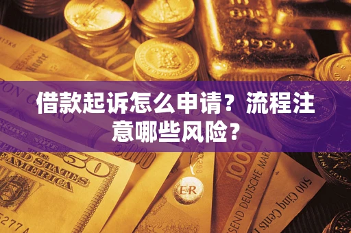 武汉借款起诉怎么申请？流程注意哪些风险？