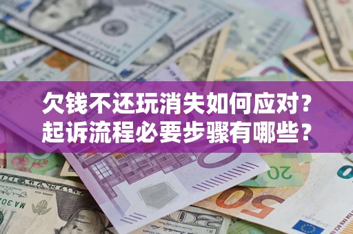 武汉欠钱不还玩消失如何应对？起诉流程必要步骤有哪些？